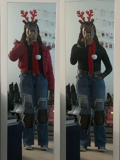 reindeer ears woohoo Reindeer Ears, Aesthetic 2024, Reindeer, Ootd