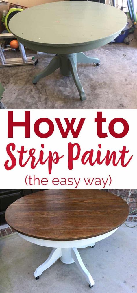 How To Strip Furniture The Easy Way, How To Use Citristrip, Stripping Paint From Wood, How To Strip Paint, Recycling Furniture, Refurbished Furniture Diy, Strip Paint, Bus Ideas, Stripping Furniture