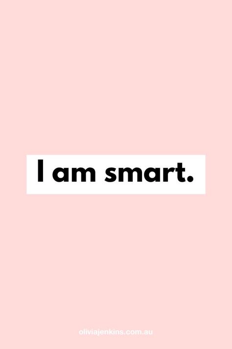 I Am Smart Affirmation Aesthetic, I Am Smart Aesthetic, I Am Smart Quotes, Being Smart Aesthetic, Smart Vision Board, Smart Manifestation, Vision Board Words Positive Affirmations, Smart Girl Affirmations, I Am Successful Affirmations