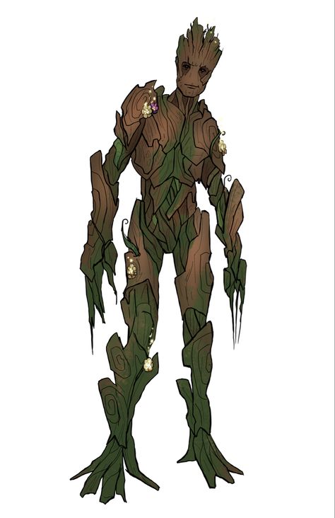 Full redesign for comic style Groot. There wasn’t much I wanted to change, but I wanted to add a bit more color and special design elements to make him stand out a bit more. 🌳🌸✨#iamgroot #groot #guardiansofthegalaxy #marvel #marvelcomics #art #conceptart #redesign Groot Comic Art, Guardians Of The Galaxy Redesign, Groot Concept Art, Groot Marvel Art, Groot Fanart, Groot Comic, Groot Marvel Comics, Groot Comics, Groot Marvel