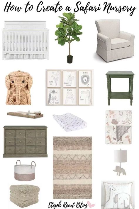 Boho Safari Nursery, Neutral Safari Nursery, Safari Theme Nursery, Baby Nursery Inspiration, Baby Boy Room Decor, Safari Nursery Decor, Jungle Nursery, Nursery Room Boy, Nursery Room Design