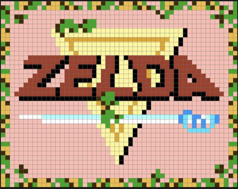 Zelda Titles in Perler Bead Pixel Art Patterns - Pixel Art Shop Link Pixel Art, Bead Pixel Art, Zelda Pattern, Pokemon Cross Stitch Patterns, A Link To The Past, Crochet C2c Pattern, Link To The Past, Pokemon Cross Stitch, Pixel Art Templates