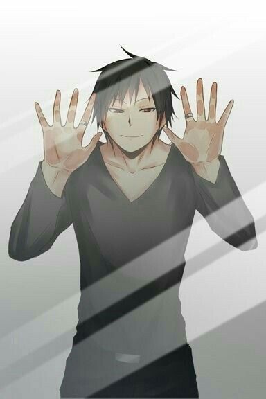 Izaya Durarara, Anime Behind Glass, Wallpaper Glass, Durarara!!, Orihara Izaya, Glass Drawing, Anime Trap, Izaya Orihara, Anime Traps