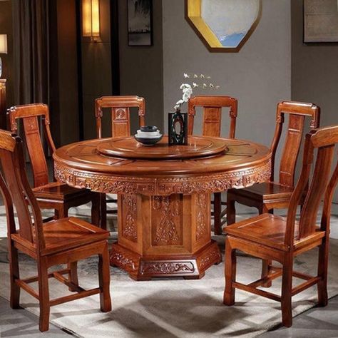 Rosdorf Park Johngabriel Rectangular 47.2'' L x 35.4'' W Dining Set | Wayfair Wood Round Dining Table, Large Round Table, Dining Table Sets, Round Dining Table Sets, Round Wood Dining Table, Round Dining Set, Solid Wood Dining Set, Table Sets, Kitchen Dining Sets