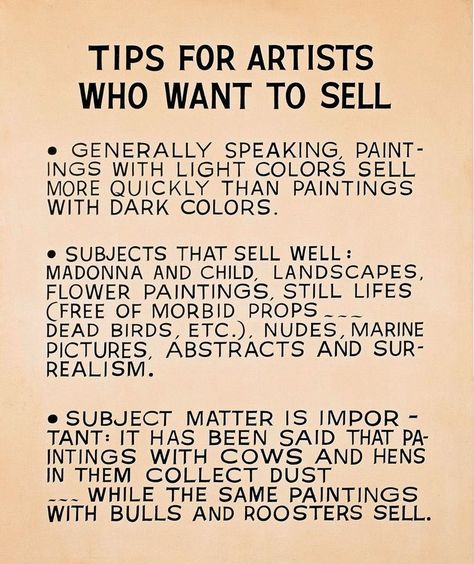 Baldessari Tips for Artists Marine Pictures, Tips For Artists, John Baldessari, Tracey Emin, Art Biz, Selling Art Online, Madonna And Child, Inspirational Posters, Painting Still Life