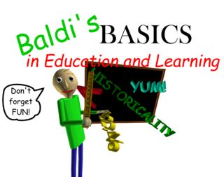 Baldi's Basics in Education and Learning (Game) - Giant Bomb Easy Math Games, Baldis Basics, Game Font, Baldi's Basics, Horror Video Games, Tv Tropes, Indie Horror, Simple Math, Education Quotes For Teachers