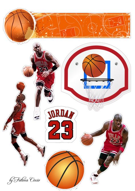 Nba Cake Topper Printable, Michael Jordan Cake Topper Printable, Chicago Bulls Cake Topper Printable, Basketball Theme Cake Topper Printable, Basketball Toppers Printable, Basketball Cake Topper Free Printable, Jordan Cake Topper Printable, Basketball Cake Topper Printable, Jordan Cake Topper