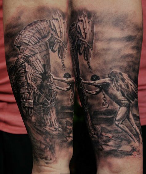 trojan-horse tattoo Grecian horse  Fine shading tattoo from Bogdan Trojan Horse Tattoo, Calf Sleeve Tattoo, Trojan Horse, Capricorn Art, Horse Tattoo Design, Greek Tattoos, Horse Tattoo, Spiritual Artwork, Tattoo Sleeve Designs