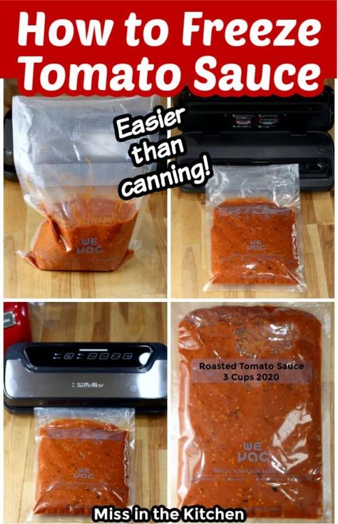 Homemade Tomato Sauce With Fresh Tomatoes To Freeze, Freezing Tomato Sauce In Bags, Tomato Sauce For Freezing, Freezing Homemade Tomato Sauce, Tomato Soup For Freezing, Roasting And Freezing Tomatoes, Roma Tomatoes Recipes Freezing, Homemade Tomato Sauce To Freeze, How To Freeze Tomato Sauce