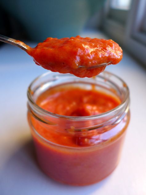 Image of Portuguese Red Pepper Paste Spanish Peppers, Portuguese Chicken, Almond Sauce, Basting Sauce, Red Pepper Paste, Pepper Paste, Sausage Bake, Red Pepper Sauce, Paste Recipe