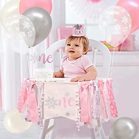 Onederland Highchair Banner, Winter First Birthday, Best Banner Design, Winter Onederland Party, White Garland, One Cake Topper, Best Banner, First Birthday Party Decorations, Highchair Banner