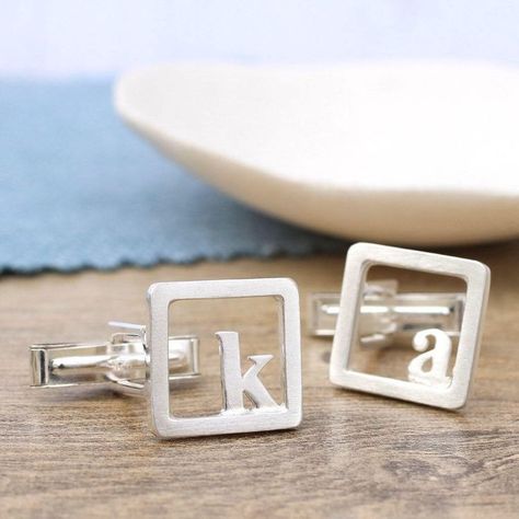 Gift For The Groom, Handmade Cufflinks, Monogrammed Cufflinks, Initial Cufflinks, Graduation Gifts For Him, Custom Cufflinks, Wedding Cufflinks, Personalized Cufflinks, Anniversary Gift For Him