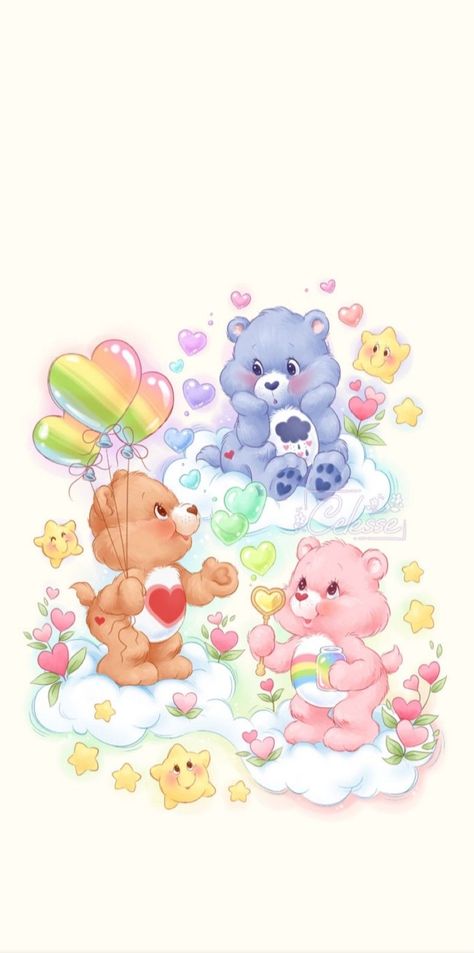 Care Bears Rainbow Wallpaper, Love A Lot Care Bear Aesthetic, Vintage Care Bears Art, Carebear Halloween Wallpaper, Christmas Wallpaper Care Bears, Care Bare Wallpapers, Care Bears Aesthetic Wallpaper Iphone, Care Bear Wallpaper Aesthetic, Cute Care Bears Wallpaper