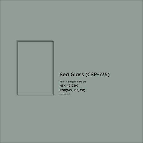 Benjamin Moore Sea Glass (CSP-735) Paint color codes, similar paints and colors Sea Glass Paint Benjamin Moore, Sea Glass Benjamin Moore, Benjamin Moore Sea Glass Paint, Benjamin Moore Beach Glass Vs Sherwin Williams Sea Salt, Beach Glass Paint, Benjamin Moore Beach Glass Paint, Benjamin Moore Beach Glass Paint Exterior, Benjamin Moore Beach Glass, Maine Sea Glass Beaches