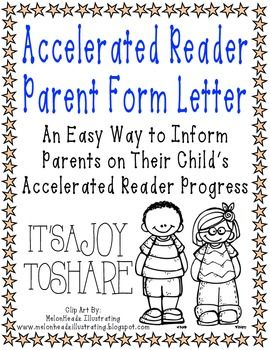 Accelerated Reader Parent Form Letter                              … Ar Reading, Form Letter, Ar Ideas, Accelerated Reading, Elementary Librarian, Guided Reading Kindergarten, Library Reading, Accelerated Reader, Bilingual Classroom