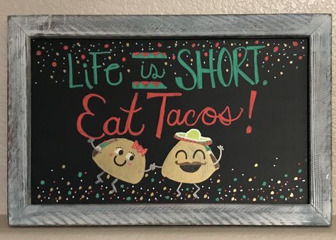 Taco Chalkboard Art, Mexican Chalkboard Art, Cafeteria Decor, Chalkboard Window, Summer Chalkboard Art, Summer Chalkboard, Window Markers, Window Drawing, Taco Party