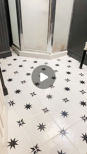 Ashley DIY | WOODWORKING on Instagram: "Stenciled our bathroom floor with stencils cut by our @cricut and @rustoleum floor paint! #floorstencil #Paintedtile" Rustoleum Floor Paint, Floor Paint, Stenciled Floor, Faux Painting, Painted Floors, Bathroom Floor, Stencil Painting, Bathroom Flooring, Diy Woodworking