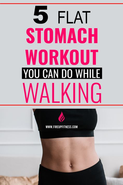 5 Flat Stomach Workout You can Do While Walking | Workout for Flat Stomach Waist And Flat Stomach Workout, Flat Stomach Workout, Walking Workout, Stomach Muscles, Psoas Muscle, Muscle Abs, Workout For Flat Stomach, Ab Exercises, Knee Up