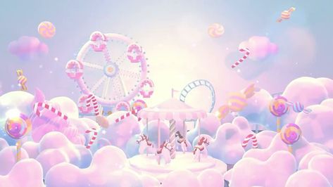 3d Amusement Park, Candyland Background, Theme Park Illustration, Nft Background, Amusement Park Illustration, Candy Fairy, معطر جو, Lullaby Songs, Deep Sleep Music