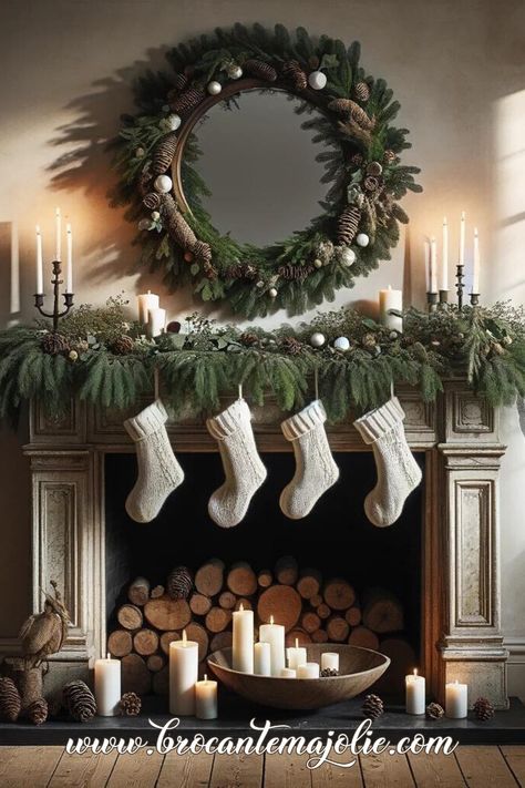 cart. Cart 10 Jaw-Dropping Christmas Mantle Decor Ideas You Need To See As the holiday season unfolds, it’s the perfect moment to embrace the festive spirit with some stunning Christmas mantle decor ideas. Whether your mantle is the centerpiece of your living room or a subtle addition to a cozy corner, it offers a canvas for your holiday creativity. First, we’ll explore the essential elements of Christmas mantle decor. I’ll talk about the role of lush greenery like garlands and wreaths, the No Mantle Christmas Decor, Mantle Wreath, Mantle Clock Decorating Ideas, Xmas Mantle Decorations, Christmas Corner, Cozy Christmas Decorations, Mantel Decorating Ideas With Tv, Mantle Decor Diy, Candle Mantle Decor