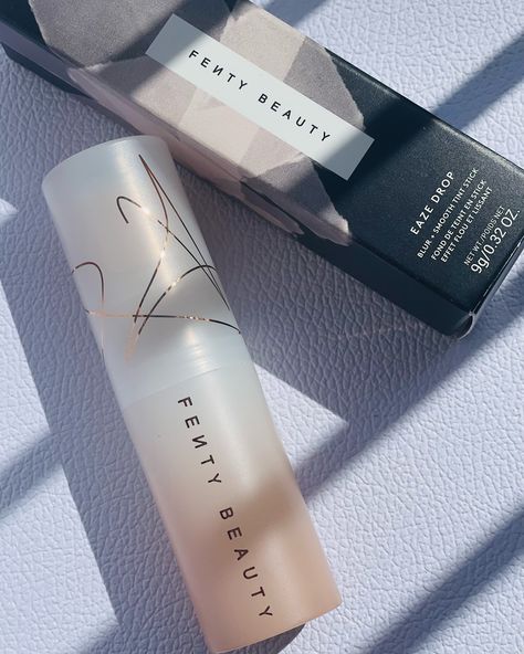 Fenty Beauty Eaze drop blur + smooth tint stick #fentybeauty #SkinBlur #makeup #cosmetic #foundation #beauty #სილამაზე #მაკიაჟი #კოსმეტიკა Fenty Easy Drop, Fenty Blurring Skin Tint, Fenty Foundation, Fenty Powder Foundation, Fenty Beauty Foundation, Makeup List, Fenty Beauty, Blur, Foundation