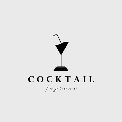 cocktail; logo; vector; illustration; design; brand; company; identity; sign; label; alcohol; glass; drink; bar; beverage; ice; party; restaurant; fresh; cold; gin; mojito; lime; margarita; martini; lemon; set; vodka; tropical; refreshment; isolated; bartender; club; white; fruit; cool; celebration; soda; freshness; water; wine; whiskey; liquid; classic; tequila; mint; black; green; hand; cheers; Cocktail Icon Design, Cocktail Bar Logo Design Ideas, Cocktail Logo Design Ideas, Cocktail Typography, Cocktail Glass Illustration, Cocktail Moodboard, Beverage Logo Design, Bartender Logo, Cocktail Branding