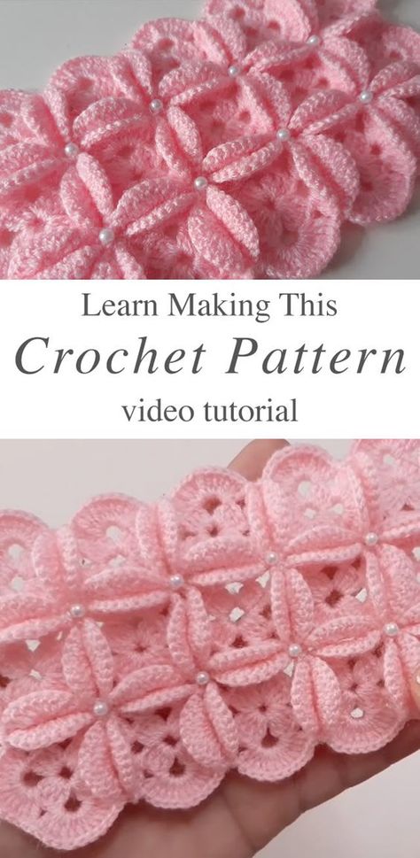 Crochet Pattern For Baby Blanket - CrochetBeja Girl Crochet Blanket, Crochet Baby Blanket Borders, Lace Baby Blanket, Baby Afghan Crochet Patterns, Beautiful Baby Blanket, Crochet Tutorial Pattern, Crochet Blanket Designs, Baby Afghan Crochet