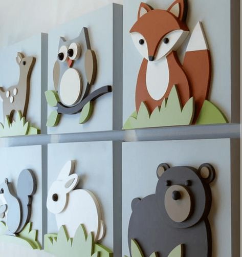 Projects To Make And Sell, Ceiling Wood, Cnc Router Projects, Router Projects, Woodland Nursery Art, Idee Cricut, Laser Cut Wood Crafts, Woodland Animal Nursery, Wood Projects That Sell