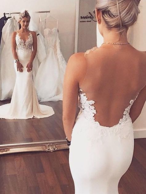 Coast Wedding Dress, Court Train Wedding Dress, Open Back Wedding Dress, Back Wedding Dress, Wedding Dress Train, Long Wedding Dresses, Mermaid Dresses, Beach Wedding Dress, Dream Wedding Dresses