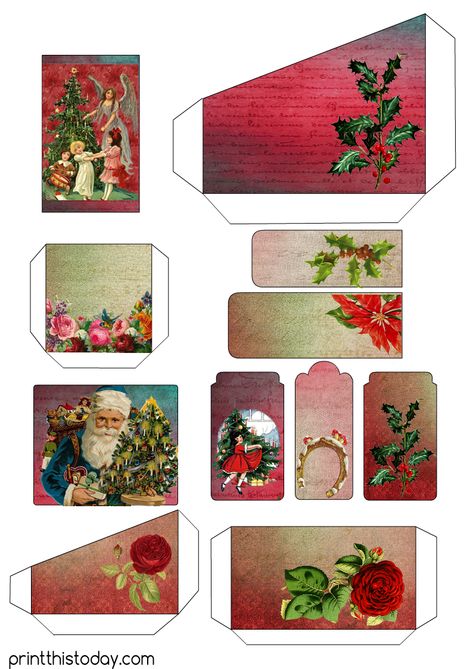 Free Printable Vintage Christmas Junk Journal Pages and Ephemera December Daily Junk Journal, Vintage Christmas Tags Printable Free, Printable Vintage Christmas Images, Free Christmas Ephemera, Christmas Journal Pages Free Printables, Free Junk Journal Kit Printables, Christmas Junk Journal Free Printable, Junk Journal Pages Free Printable Vintage Ephemera, Christmas Ephemera Free Printables