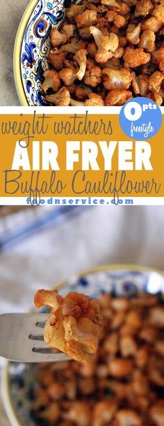 Air Fryer Recipes Meat, Air Fryer Buffalo Cauliflower, Buffalo Cauliflower Recipes, Air Fryer Recipes Breakfast, Healthy Superbowl Snacks, Buffalo Cauliflower Bites, Cauliflower Recipe, Air Fry Recipes, Buffalo Cauliflower