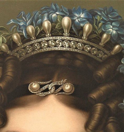 Painting Details, Detailed Paintings, Historical Painting, Art Details, Royal Jewels, Detail Art, Classical Art, Childrens Art, Hair Ornaments