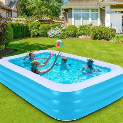 Blow Up Pool, Family Swimming, Hot Tubs Saunas, Family Pool, Baby Pool, Rectangular Pool, Outdoor Baby, Kiddie Pool, Kid Pool