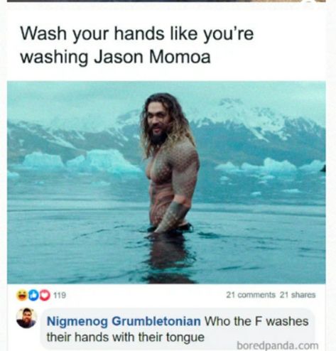 Funny As Hell, Cheer You Up, Jason Momoa, Wash Your Hands, Puns, Make Me Smile, Really Funny, I Laughed, Funny Pictures