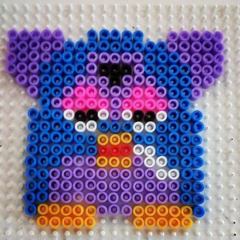 Furby Perler, Perler Creations, Ansan, Melty Bead Patterns, Easy Perler Beads Ideas, Tiny Cross Stitch, Fusion Beads, Diy Perler Bead Crafts, Kandi Patterns