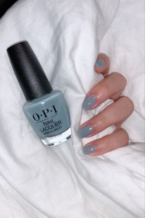 Sheer Blue Nail Polish, Blue Sheer Nails, Blue Nails On Tan Skin, Dusk Blue Nails, Creamy Blue Nails, Stormy Blue Nails, Watery Blue Nails, Opi Jelly Nail Polish, Gray Jelly Nails