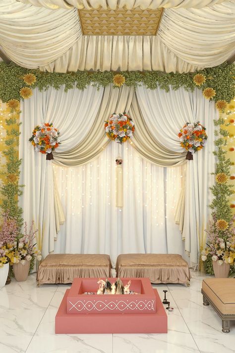 20 Adorable Ideas For Home Wedding | DIY Decor Ideas You Must See ! Decoration Ideas For Marriage At Home, Simple Wedding Decorations Indian At Home, Home Wedding Decorations Indoor Indian, Simple Home Decor For Wedding Indian, Budget Friendly Indian Wedding Decorations, Simple Wedding Stage, Simple Wedding Decoration, Unique Decor Ideas, Wedding Room Decorations