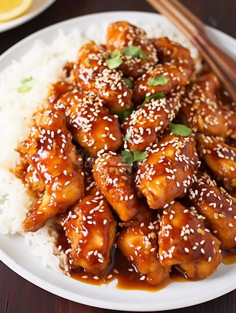 Sweet Heat Honey Sriracha Glazed Chicken Ginger Honey Lemon, Cold Weather Comfort Food, Chicken Treats, Sweet Heat, Glazed Chicken, Honey Glaze, Diced Chicken, Sriracha Sauce, Ginger And Honey