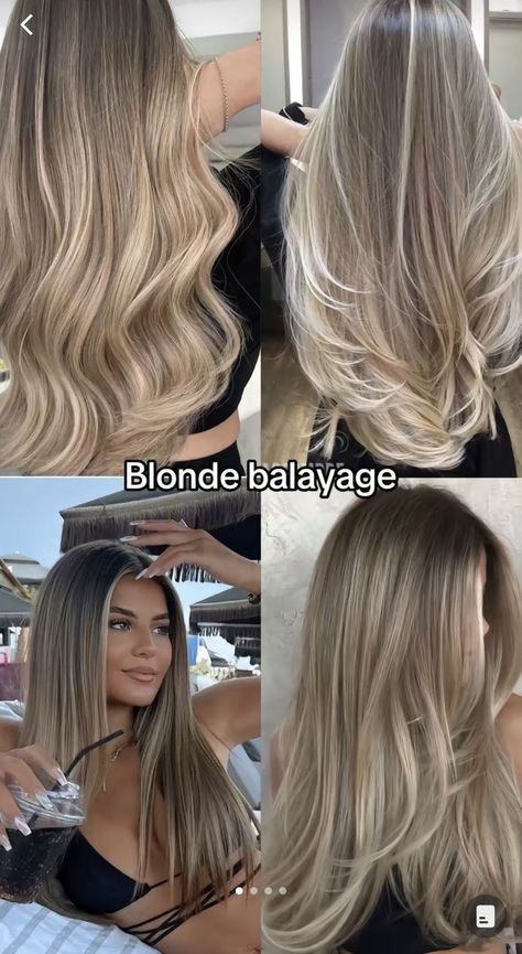 Perfect Blonde Hair Balayage, Vanilla Chai Blonde Hair, Vanilla Latte Blonde Hair, Vanilla Cream Blonde Hair, Vanilla Almond Blonde Hair, Platinum Babylights, Vanilla Balayage, Icy Highlights, Blonde Silver Hair