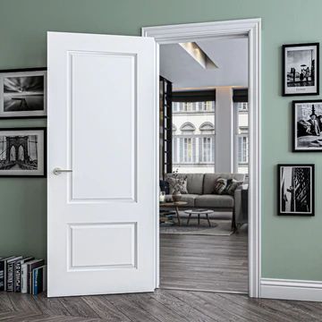 Bespoke Interior Doors – Page 2 White Panel Doors, 2 Panel Door, Door Frame Molding, Fire Door, Room Divider Doors, Door Fittings, Fire Doors, Bespoke Interiors, White Doors