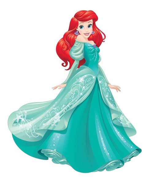 Ariel Blue Dress, Ariel Pink Dress, Ariel Wedding Dress, Ariel Silhouette, Ariel Disney Princess, Princesa Ariel Disney, Ariel Doll, Pretty Movie, Image Princesse Disney