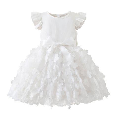 PRICES MAY VARY. 65% Polyester 35% Cotton,friendly to kid’s skin. Size for 1 to 5 years old baby girl.Size Table means age ranges for girl, but they are for general guidance only. For most accurate fit, we recommend checking detailed measurement before purchase. The flower girl dresses with its stunning frills,a sash could be tied a bow in the front, closure.type:pull on,which is convenient for the baby to put on and take off. Occasions: Toddlers princess tutu dress, perfect for 1st birthday and Princess Tutu Dress, Flower Princess, Princess Tutu, Tulle Flowers, Princess Wedding Dress, Princess Wedding, Build Your Brand, Princess Birthday, Tutu Dress