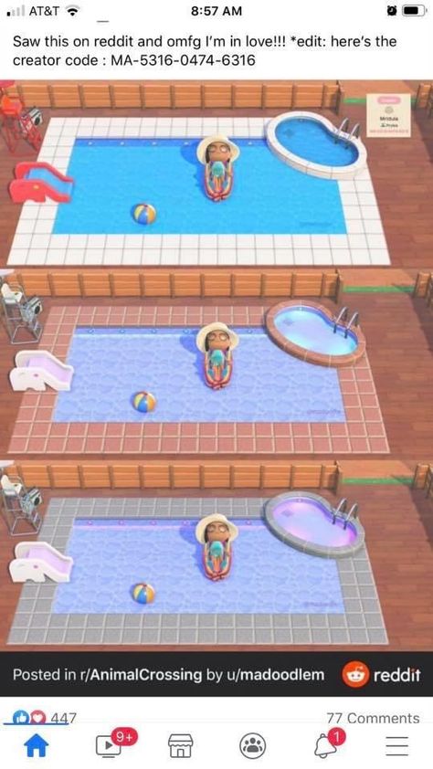 Acnh Coastal, Nintendo Switch Animal Crossing, Pink Island, Piscina Interior, Animal Crossing 3ds, Animals Crossing, Animal Crossing Memes, Animal Crossing Wild World, Island Theme