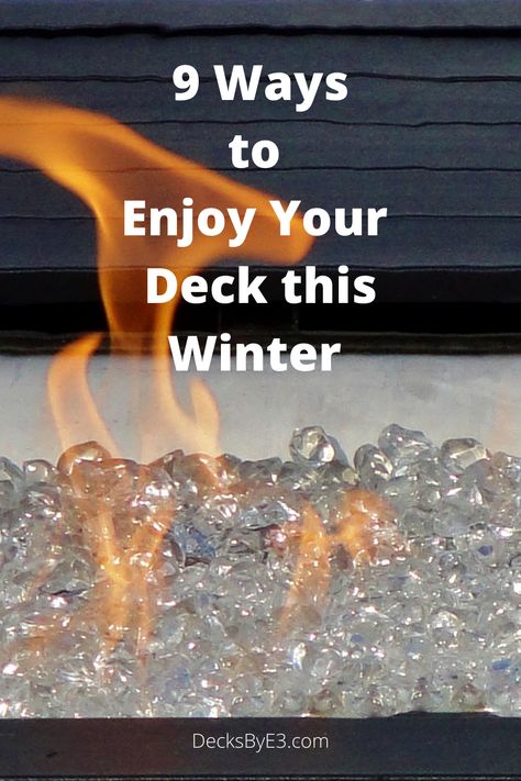 Just because its winter doesn’t mean you can’t enjoy your deck. The temperature may drop a few degrees, but your deck is still a fun place. Part of your home and space of pleasure. Here are nine ways to use your deck in winter. Regardless if there is snow or not you can still enjoy your deck, both composite or wood decks. They are meant to be enjoyed all year around. Winter Deck Ideas, Winter Deck, Outdoor Winter Decor, Wood Decks, Deck Fire Pit, Covered Decks, Backyard Deck, Wood Deck, Covered Porch