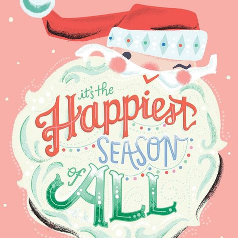 Jill Howarth, Hand Lettering Art, Holiday Illustrations, Christmas Watercolor, Christmas Joy, Finish Line, Whimsical Art, Blue Print, Time Of The Year