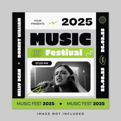 Festival Instagram Post, Adobe Express, Perspective Drawing Lessons, Robert Williams, Music Festival Poster, Post Ad, Festival Poster, Visual Perception, Club Flyers