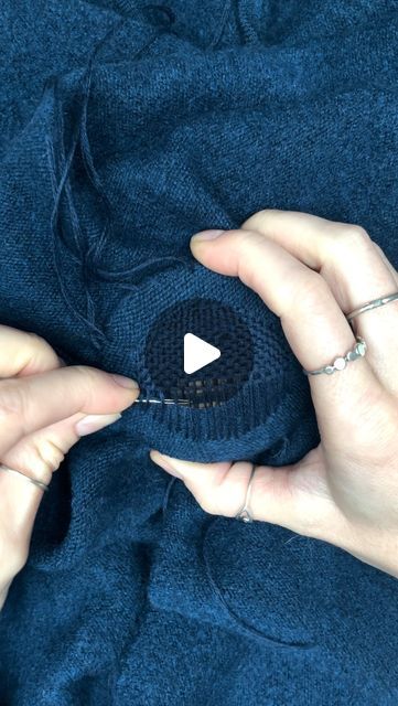 The Seam on Instagram: "Some holes in knitwear are too large for an invisible repair... With some matching yarn and a woven darning technique, our Makers ensure that elbows, underarms and stress points are even stronger than before 🪡 @SheepInc knit mended by Maker Skye P 🪡 #TheSeam #KnitwearRepair #SheepInc #Darning #WoolRepair" Mending Elbow Holes, Darning A Hole, Invisible Mending, Clothing Care, Knitwear, Repair, Yarn, Couture, Wool