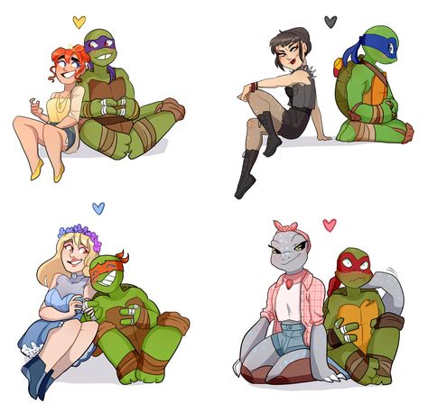 Turtle Love | Teenage Mutant Ninja Turtles | Know Your Meme Ninja Turtles Fanart, Tmnt Girls, 3d Karakter, Tmnt Comics, Teenage Mutant Ninja Turtles Artwork, Teenage Mutant Ninja Turtles Art, Ninja Turtles Artwork, Tmnt Artwork, Teenage Ninja