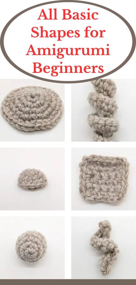 [Collection] How To Crochet Different Shapes, Amigurumi Tutorial Step By Step, Amigurumi Shapes, Printable Crochet Patterns, How To Start Crochet, Basic Amigurumi, Graphic Crochet, Crochet Stuffies, Amigurumi For Beginners