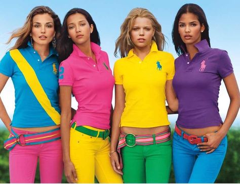 Ralph Lauren Ropa Color Neon, Fragrance Campaign, Ralph Laurent, Polo Shirt Outfits, Ralph Lauren Style, Cary Grant, Colour Blocking, Madison Avenue, Golf Fashion